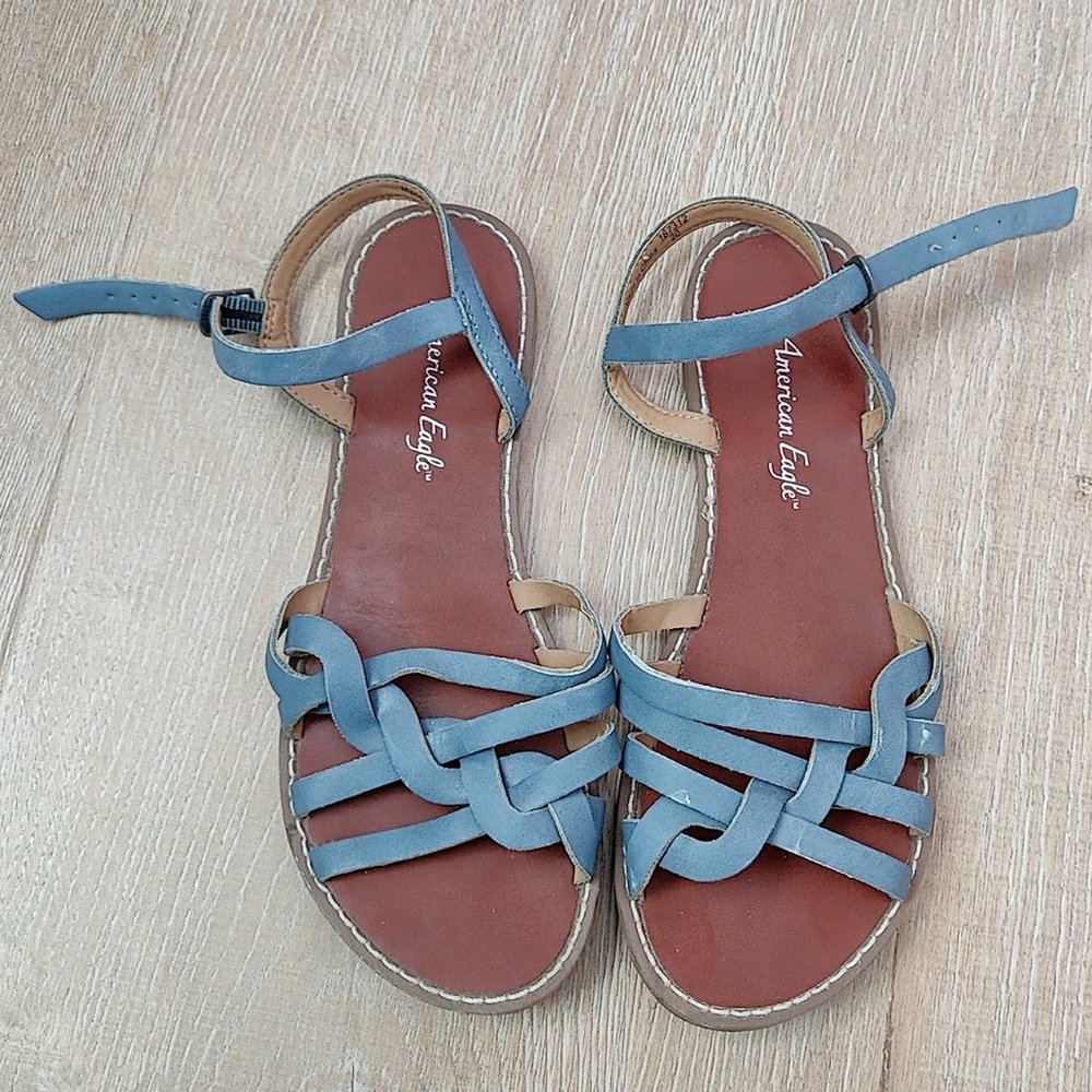 ✨ American Eagle Strappy Braided Sandals
